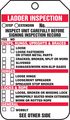 Accuform Signs Trs340ctp Ladder Status Tag Legend Inspection Inspect Unit Carefully Before Signing Record 5 75 Length X 3 25 