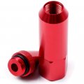 Ocpty 20pcs Lug Nuts 60mm Tall Wheel 12x1 5 Red Spike Tuner Racing Fits For Acura Bmw Honda Toyota 1994-2010