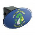 The Loch Ness Monster Believes In You Funny Humor Oval Tow Trailer Hitch Cover Plug Insert