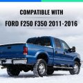 Flexible Step Tailgate Molding Trim For 2011 2012 2013 2014 2015 2016 Ford F250 F350 With Built-in Rear Tail Gate Only