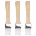 Uxcell 6 Paint Brush 1 Width Soft Nylon Bristle With Wood Handle For Wall Cabinets Fences White 3pcs