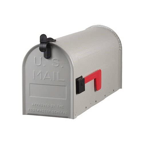 4 Pack Solar Group St100000 Standard Galvanized Steel Gray Rural Curbside Mailbox