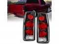 Amerilite For Chevy Gmc C K Truck Silverado Sierra Suburban Blazer Tahoe Yukon Euro Style Black Replacement Tail Lights Set