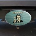 Happy Hour Best Seven Hours Of The Day Funny Humor Oval Tow Trailer Hitch Cover Plug Insert