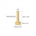 Uxcell Knurled Thumb Screws M5x25mm Flat Brass Bolts Grip Knobs Fasteners For Pc Electronic Mechanical 10pcs