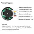 Bemonoc Encoder Metal Gearmotor 12v Dc Low Speed 35rpm Gear Motor With For Arduino And 3d Printers