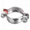 Uxcell Wall Ceiling Mount Pipe Supports 304 Stainless Steel Adjustable Bracket Clamp For 54-57mm 2pcs