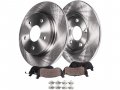 Rear Ceramic Brake Pad And Rotor Kit Compatible With 2006-2017 Toyota Rav4 