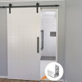 Uxcell Barn Door Floor Guide 1pcs Stainless Steel Sliding Hardware Flexible Adjustable U Bracket Flush Design Bottom Flat Swing