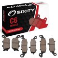 Sixity C6 Front Rear Ceramic Brake Pads For Suzuki Sv650a Abs Ak7 Ak8 Ak9 2007-2008 Complete Set 
