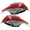 Waltyotur Outer Clear Red Right Left Driver Passenger Side Tail Lights Brake Lamp Light Replacement For 2012-2014 Toyota Camry