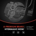 A-premium Front Passenger Brake Hydraulic Hose Compatible With Honda And Acura Models Cr-v 2012-2016 Rdx 2007-2012 Replace