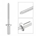 Uxcell Blind Rivets 304 Stainless Steel Pull Core Decoration 4mm Diameter 11mm Grip Length Silver Tone 25pcs