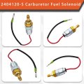 Carburetor Fuel Solenoid For Kohler Cv17-25 Cv620-740 Replace Part 2404120-s Includes 3 Gaskets
