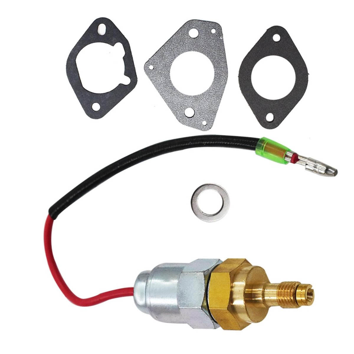 Carburetor Fuel Solenoid For Kohler Cv17-25 Cv620-740 Replace Part 2404120-s Includes 3 Gaskets