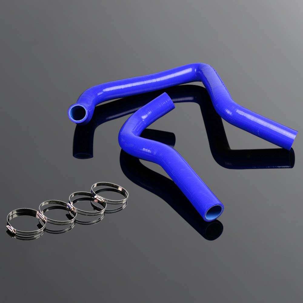 Blue Silicone Radiator Hose Pipe Kit And Clamps For Acura Integra Db6 Dc2 Dc 1994 2001 4 5 Mm Thick 3 Ply Nylon Reinforcement