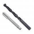 Uxcell Metric Tap And Drill Bit Set M12 X 1 5 Thread 10 5mm Black Oxide Twist Straight Flute Tapping Threading Repair Tool Kit