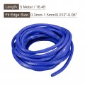 Uxcell U Channel Edge Trim 16 4ft Length Rubber Guard Seal Strip Protector Fit For 0 3-1 5mm 15 64 W X 5 H Blue