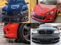 Universal Adjustable Bumper Lip Splitter Body Kit Support Strut Rod Tie Bars- A Pair Neo Chrome