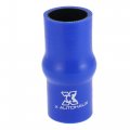 X Autohaux 100mm Length 34mm Inner Diameter Straight Hump Silicone Hose Coupler Intercooler Tube For Car Intake Piping Blue