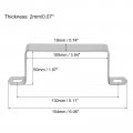 Uxcell U Shaped Connector Bracket 100mm X 50mm 304 Stainless Steel Bar Security Holder Brackets For Door Window Shed Closed