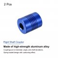 Uxcell 2pcs 10mm To 12mm Aluminum Alloy Shaft Coupling L30xd25 Flexible Coupler With Screws For Encoders And Motors Blue