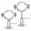 Uxcell Wall Mount Ceiling Pipe Support 304 Stainless Steel Adjustable Bracket Clamp For 70-76mm