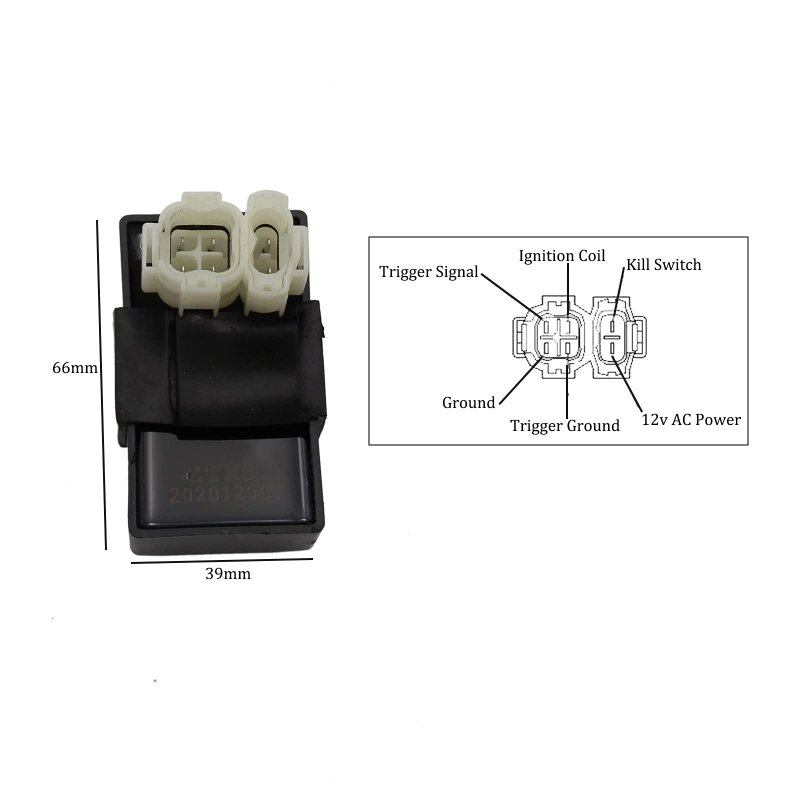6 Pin Ac Cdi Box For Gy6 4 Stroke 50cc 125cc 150cc Scooter Moped Fits Taotao Atv Quad Go Kart Bike Acgy6 Cable Wire Adapter