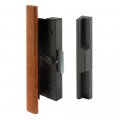 Prime-line C 1126 Black Diecast Sliding Door Handle With Wood Single Pack 