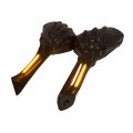 Motorcycle Whole Black Led Skull Rearview Mirrors For H-d Dyna Wide Super Glide Street Fat Bob Low Rider P N Mt333-b-a-bk 