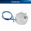 Bettomshin 1pcs Synchronous Motor Ac 110v 2 5-3rpm Turntable Cw Direction 4w Tyc-50 Single Flat Shaft