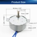 Bettomshin 1pcs Synchronous Motor Ac 110v 2 5-3rpm Turntable Cw Direction 4w Tyc-50 Single Flat Shaft