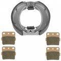 Caltric Front Sintered Brake Pads And Shoes Compatible With Honda Trx250ex Sportrax 2001-2008