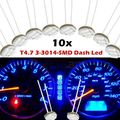 Partsam 10pcs Blue T4 7 Instrument Panel Led Light Gauge Cluster Bulbs Dashboard Indicator Lamp Repair Kit For Silverado 