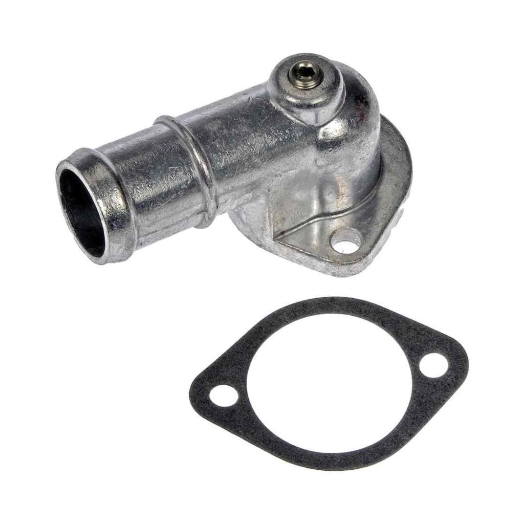 Engine Coolant Thermostat Housing For Chevy Lumina 1998 1999 Metal Natural Finish 180 Degrees Neck Angle 1 25 In Outside