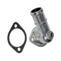 Engine Coolant Thermostat Housing For Chevy Lumina 1998 1999 Metal Natural Finish 180 Degrees Neck Angle 1 25 In Outside