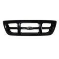 Carpartsdepot 4wd Pickup Truck Grill Grille Front Raw Matte Black Plastic Bar Insert Assembly 400-18139-bk Fo1200343 F87z8200ja