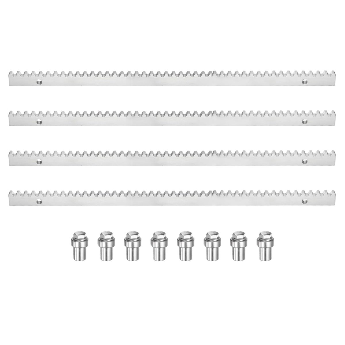 Steel Gear Rack 4 Pcs Total 6 Ft Heavy Duty Reinforced With Mounting Hardware Straight Gears For Slide Door Operators Sliding