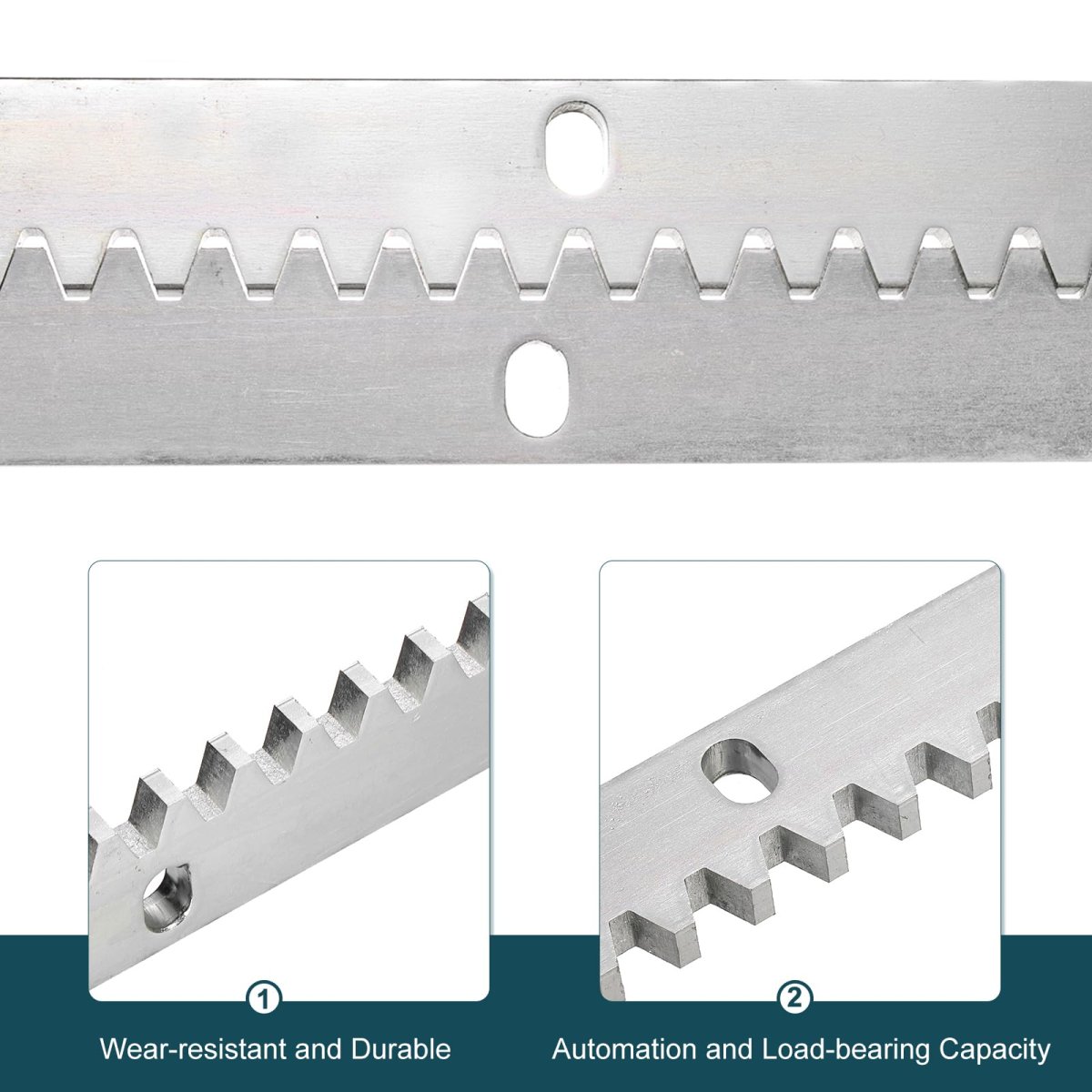 Steel Gear Rack 4 Pcs Total 6 Ft Heavy Duty Reinforced With Mounting Hardware Straight Gears For Slide Door Operators Sliding