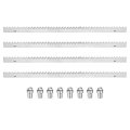 Steel Gear Rack 4 Pcs Total 6 Ft Heavy Duty Reinforced With Mounting Hardware Straight Gears For Slide Door Operators Sliding