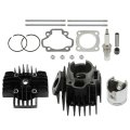 60cc Top End Rebuild Kit For Yamaha Pw50 1981 2009 And Qt50 1979 1987 Cylinder Piston Gasket Rings Assembly Replaces 93310 