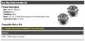 Rear Wheel Bearing Hub Assembly Set Of 2 Compatible With 2005-2009 Subaru Outback