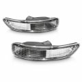 Amerilite Clear Replacement Bumper Lamp Paking Lights Set For 1993-1997 Toyota Corolla Passenger And Driver Side
