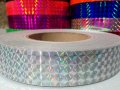 60 Ft Roll Of 1 Silver Metallic Holographic Hoop Craft Tape 