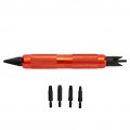 Vgeby Aluminium Alloy Case Prep Multitool Chamfer Deburring Hand Tools Primer Pocket Cleaners Reamers Orange 