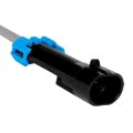 Cadillac Deville Seville 2004 Multi-purpose Pigtail Black Round Terminals Male Gender Blade Pin Terminal 2 Wires 