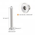 Uxcell 8-32x1-1 2 Flat Countersunk Head Socket Cap Screws 25pcs 304 Stainless Steel Hex Full Thread Bolts