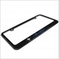Ipick Image Made For Ford Mustang Script In Blue Black Real 3k Carbon Fiber Glossy Finish License Plate Frame