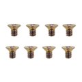 Honda S2000 2000 To 2009 Disc Brake Rotor Retaining Screws Steel Coarse Thread Phillips Head Tapered Seat 11mm Diameter 8 Pack