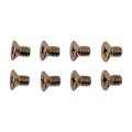 Honda S2000 2000 To 2009 Disc Brake Rotor Retaining Screws Steel Coarse Thread Phillips Head Tapered Seat 11mm Diameter 8 Pack